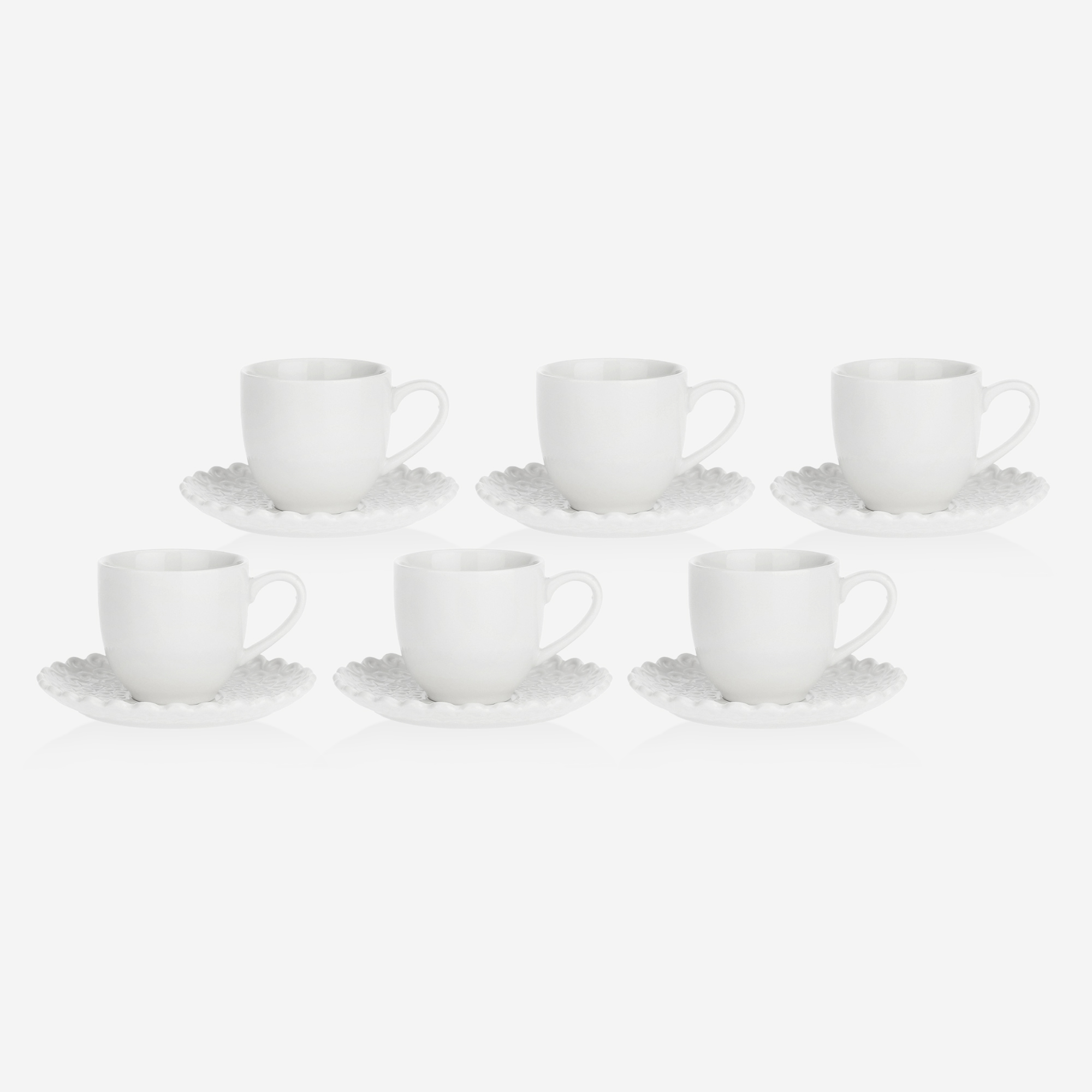 Tisaniera In Porcellana Bianca - Stile Classico, Onde Eleganti, 380ml - Foto 3