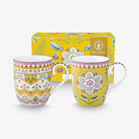 Pip Studio Lily & Lotus Mor Porselen Kupa Seti 51002481 Fiyatı ...