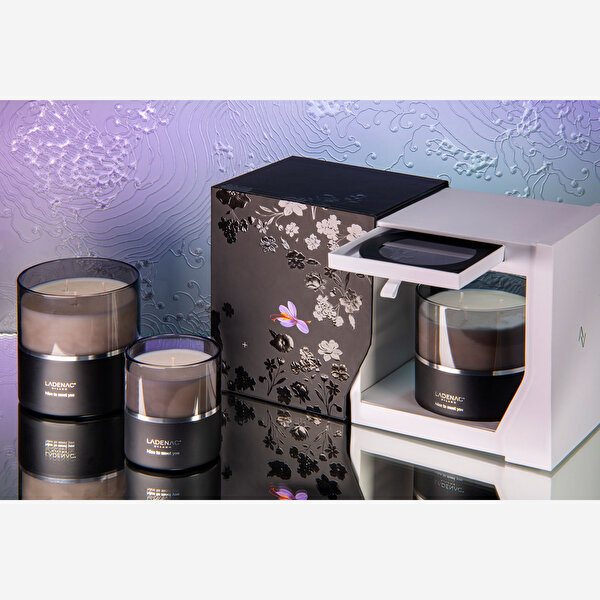 Ladenac Milano Lui & Lei Siyah Seramik Mum-1