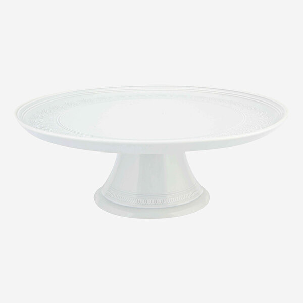 Vista Alegre Ornament Beyaz Porselen Kek Standı