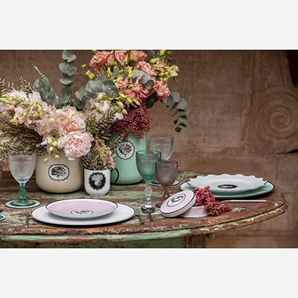 Vista Alegre Herbariae Sarı Porselen Kahvaltı Tabağı-2