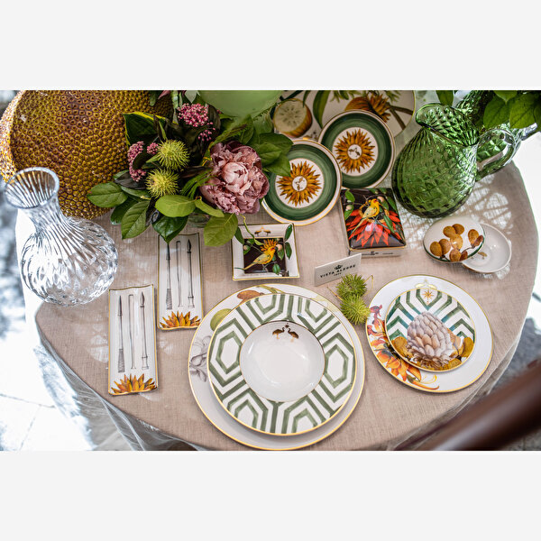 Vista Alegre Amozonia Yeşil Porselen Çukur Tabak-2