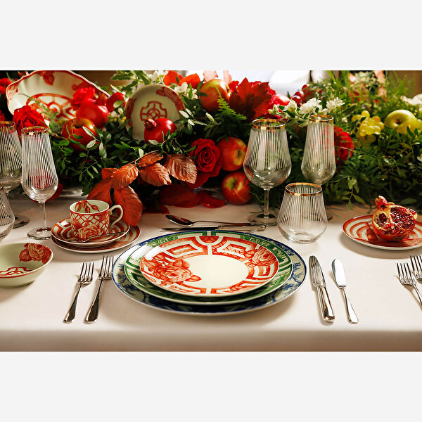 Vista Alegre Meaning Turuncu Porselen Çay Fincanı-1