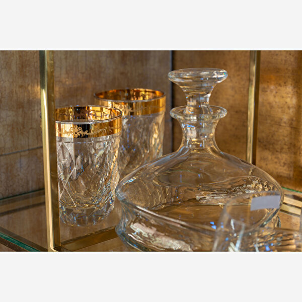 Vista Alegre Crystal Altın Kristal Su Bardağı-1