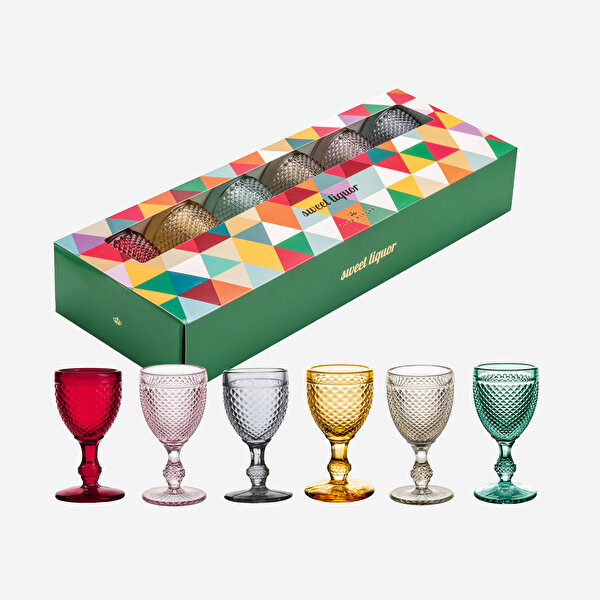 Vista Alegre Bicos Şeffaf Cam Likör Bardağı Seti