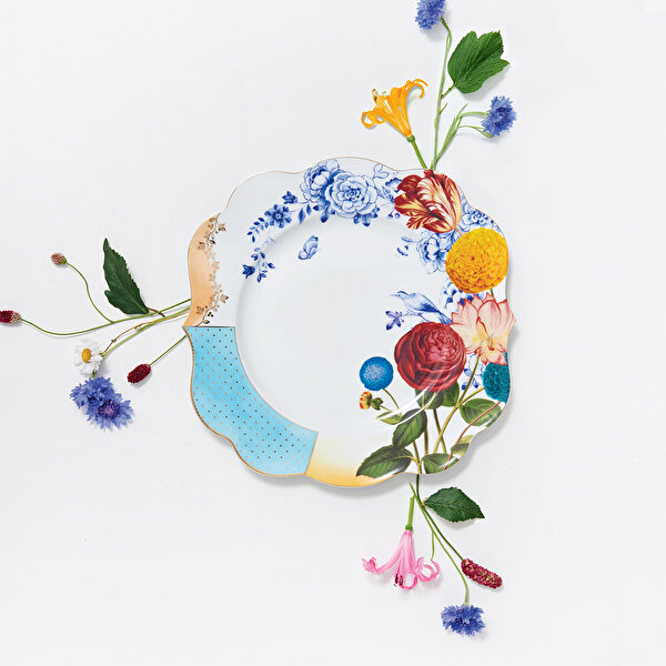 Pip Studio Royal Mavi Porselen Yemek Tabağı-3