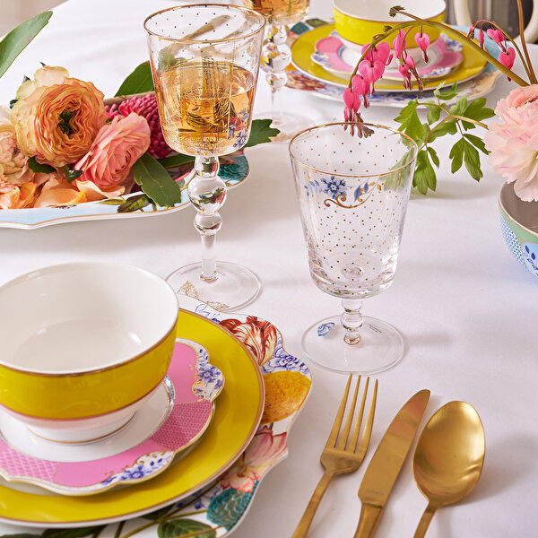 Pip Studio Royal Pembe Porselen Pasta Tabağı-1