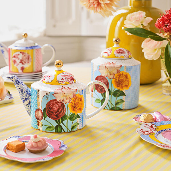 Pip Studio Royal Pembe Porselen Pasta Tabağı-3