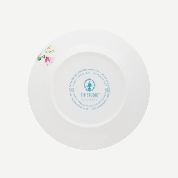 Pip Studio Blushing Birds Beyaz Porselen Kahvaltı Tabağı-2