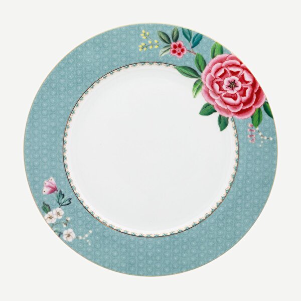 Pip Studio Blushing Birds Mavi Porselen Yemek Tabağı