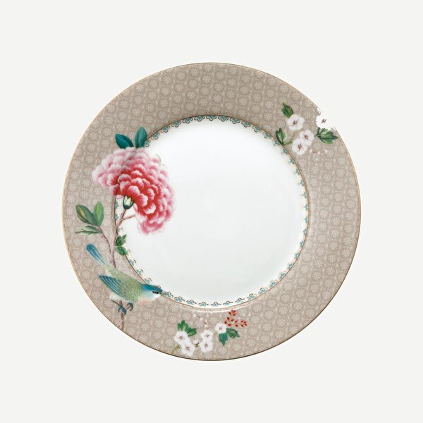 Pip Studio Blushing Birds Haki Porselen Kahvaltı Tabağı