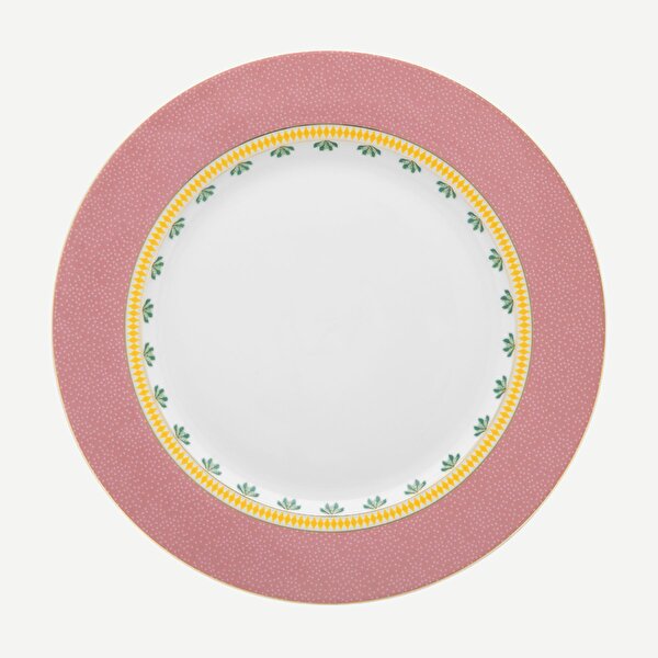 Pip Studio La Majorelle Pembe Porselen Yemek Tabağı