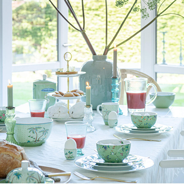 Pip Studio Jolie Yeşil Porselen Pasta Tabağı-2