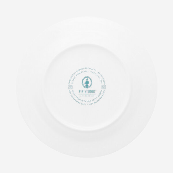 Pip Studio Flower Festival Mavi Porselen Kahvaltı Tabağı-6