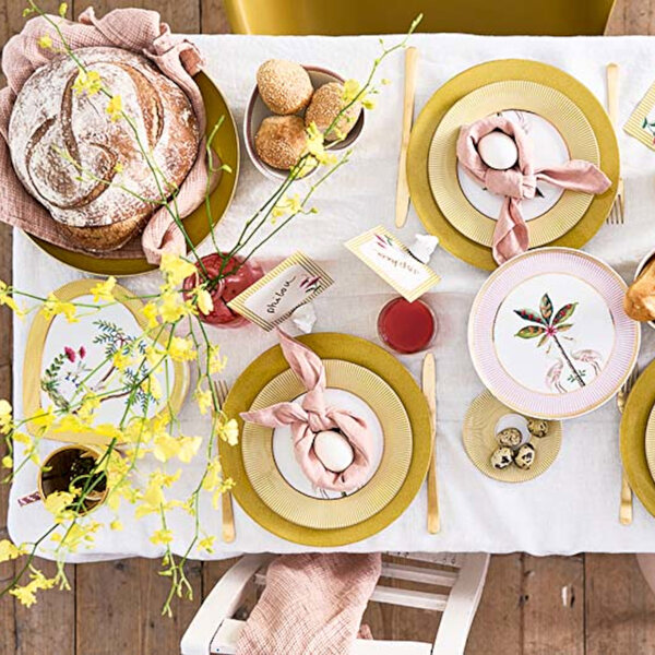 Pip Studio La Majorelle Sarı Porselen Pasta Tabağı-3