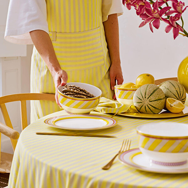 Pip Studio Chique Sarı Porselen Kahvaltı Tabağı-5