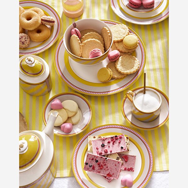 Pip Studio Chique Sarı Porselen Kahvaltı Tabağı-2