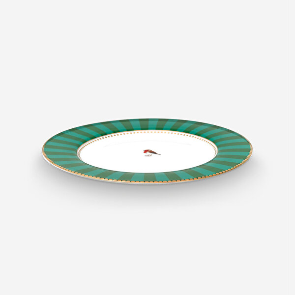 Pip Studio Love Birds Yeşil Porselen Yemek Tabağı-5