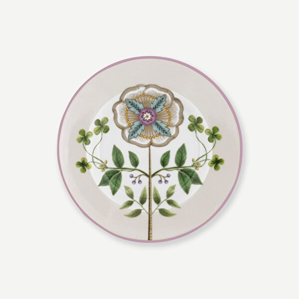 Pip Studio Lily & Lotus Beyaz Porselen Petit Four Tabağı