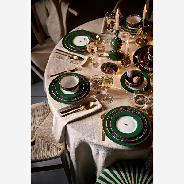 Pip Studio Love Birds Yeşil Porselen Pasta Tabağı-2