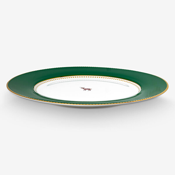 Pip Studio Love Birds Yeşil Porselen Yemek Tabağı-2