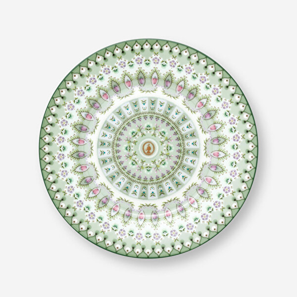 Pip Studio Lily & Lotus Yeşil Porselen Pasta Tabağı
