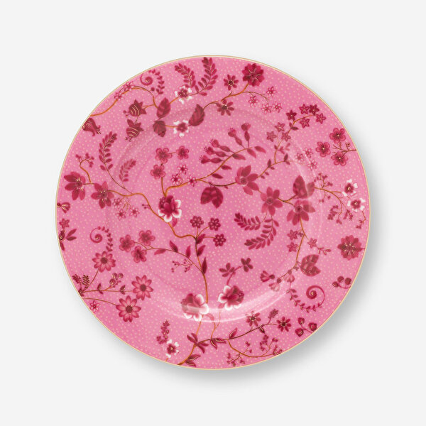 Pip Studio Jolie Pembe Porselen Pasta Tabağı