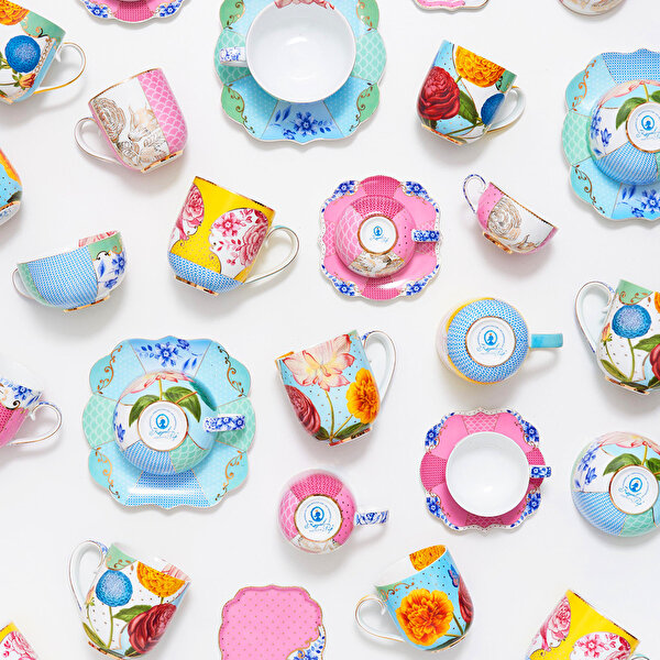 Pip Studio Royal Mavi Porselen Kupa-5