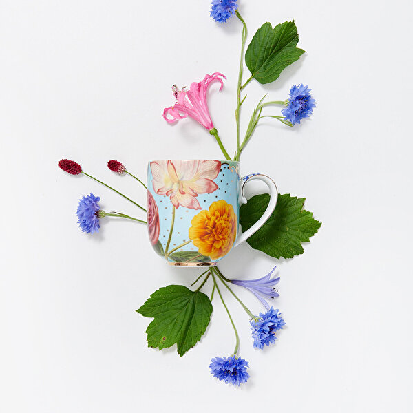 Pip Studio Royal Mavi Porselen Kupa-2