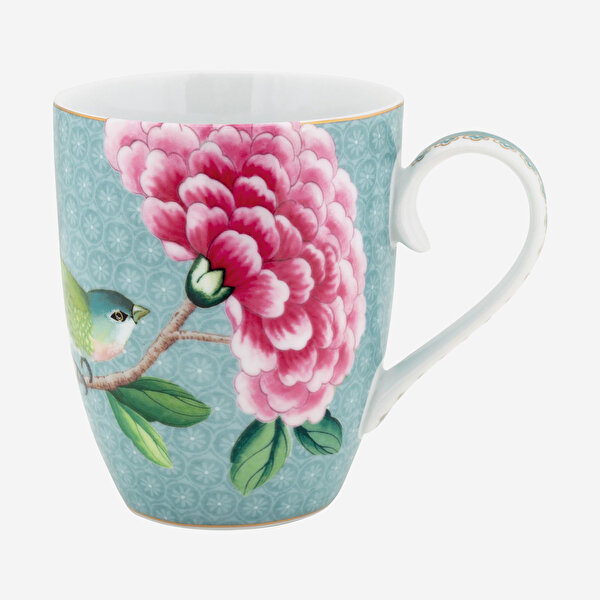 Pip Studio Blushing Birds Mavi Porselen Kupa