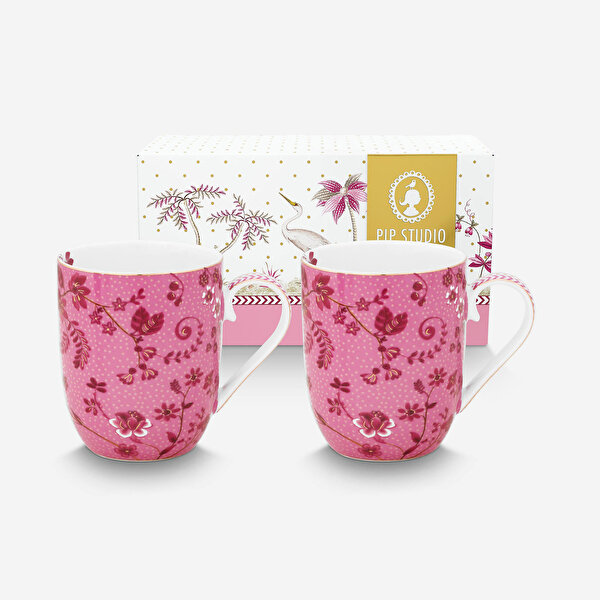 Pip Studio Jolie Pembe Porselen Kupa Seti