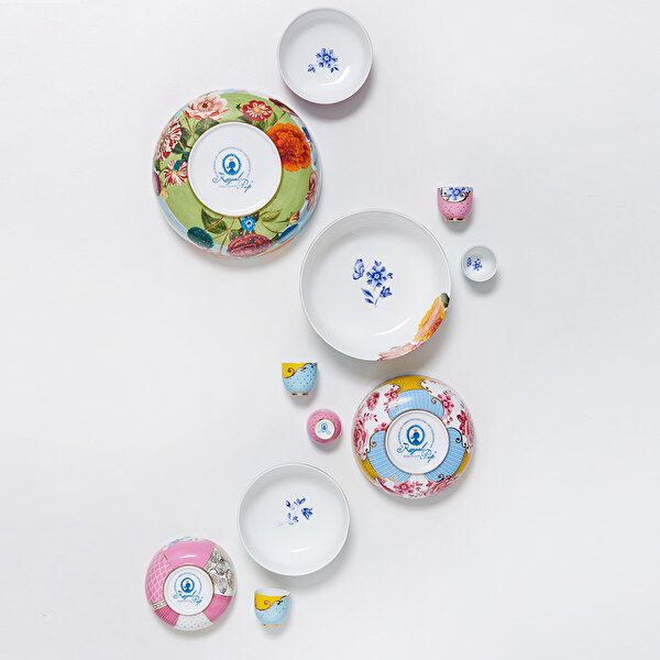 Pip Studio Royal Mavi Porselen Kase-4