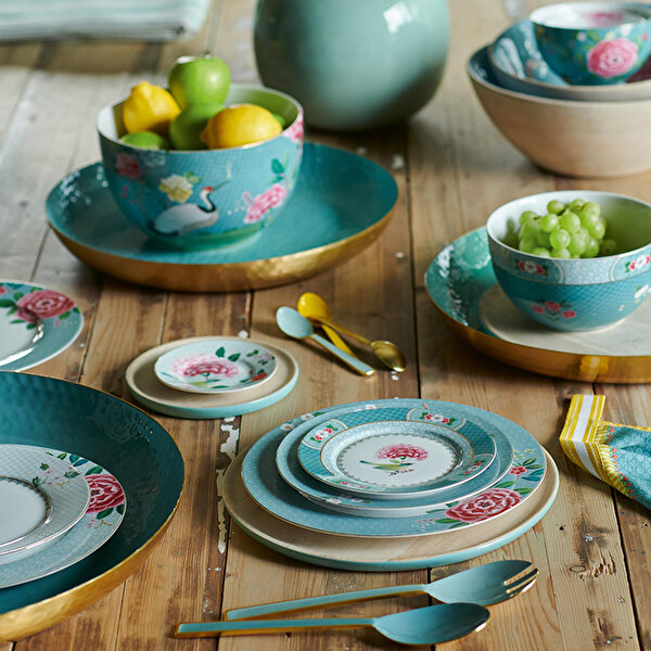 Pip Studio Blushing Birds Mavi Porselen Kase-2