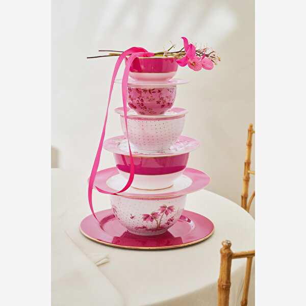 Pip Studio Jolie Pembe Porselen Kase-1