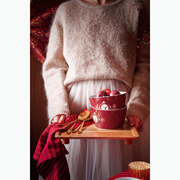 Pip Studio Love Birds Kırmızı Porselen Kase-1