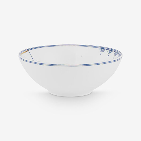 Pip Studio Blue Bird Beyaz Porselen Kase-2