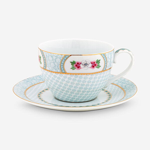 Pip Studio Blushing Birds Beyaz Porselen Çay Fincanı