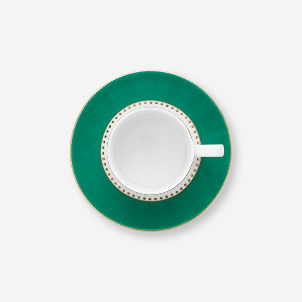 Pip Studio Love Birds Yeşil Porselen Kahve Fincanı-4