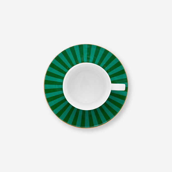 Pip Studio Love Birds Yeşil Porselen Çay Fincanı-6