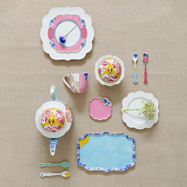 Pip Studio Royal Sarı Pembe Porselen Demlik-2