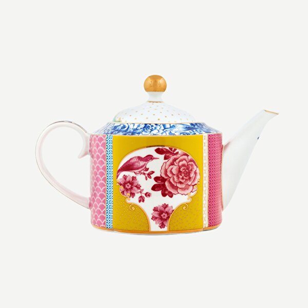 Pip Studio Royal Sarı Pembe Porselen Demlik-3