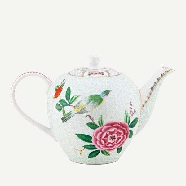 Pip Studio Blushing Birds Beyaz Porselen Demlik-1