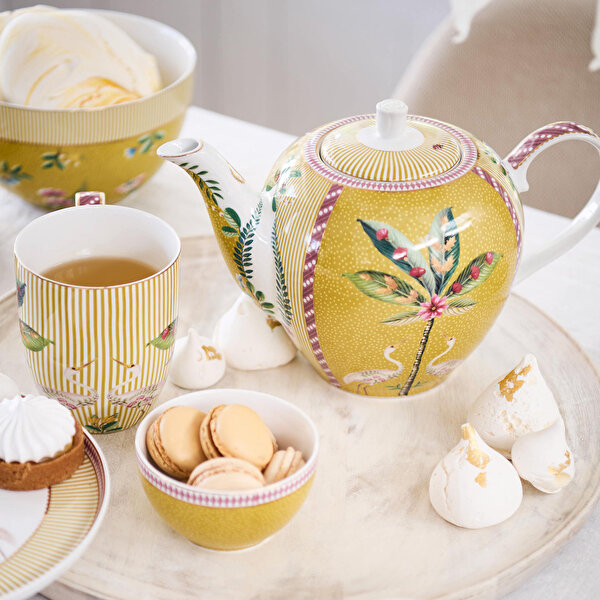 Pip Studio La Majorelle Sarı Porselen Demlik-2