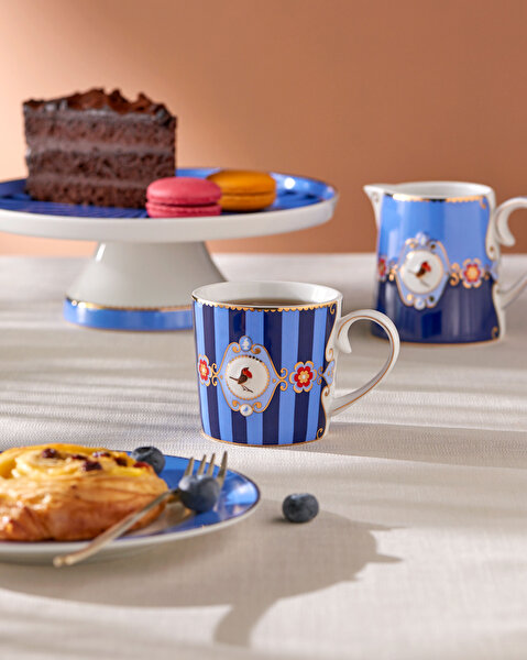 Pip Studio Love Birds Mavi Porselen Sütlük-2