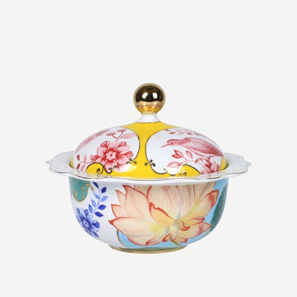 Pip Studio Royal Sarı Pembe Porselen Şekerlik