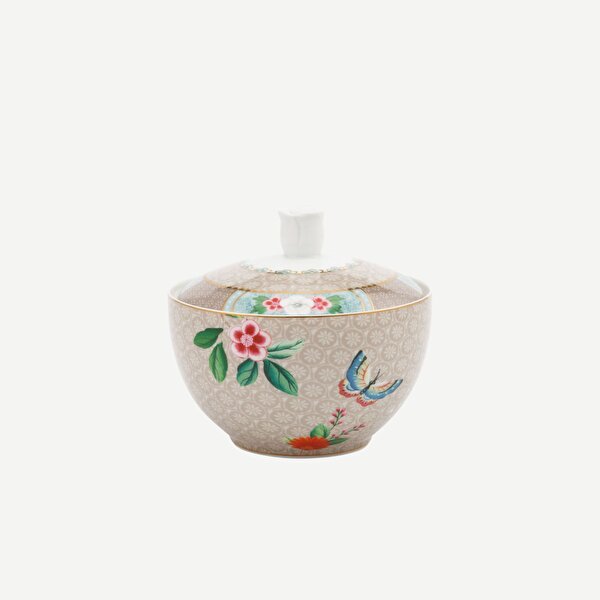 Pip Studio Blushing Birds Haki Porselen Şekerlik