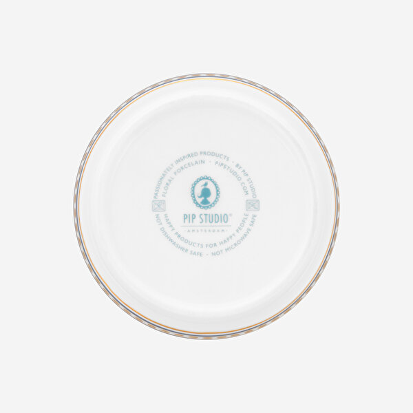 Pip Studio Flower Festival Mavi Porselen Çay Tabağı-4