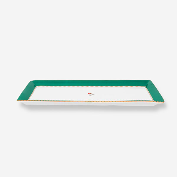 Pip Studio Love Birds Yeşil Porselen Servis Tabağı-1