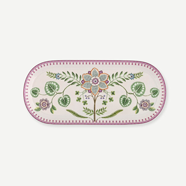 Pip Studio Lily & Lotus Beyaz Porselen Servis Tabağı