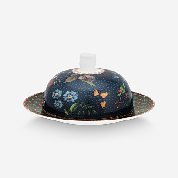 Pip Studio Berry Blues Mavi Porselen Tereyağlık